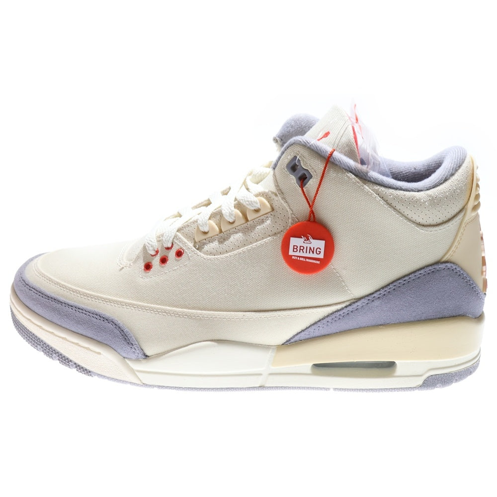 NIKE(ナイキ) AIR JORDAN 3 SE Muslin エアジョーダン3 モスリン ハイカットスニーカーシューズ ベージュ US12/30cm DH7139-100