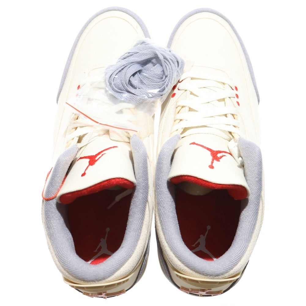 NIKE(ナイキ) AIR JORDAN 3 SE Muslin エアジョーダン3 モスリン ハイカットスニーカーシューズ ベージュ US12/30cm DH7139-100
