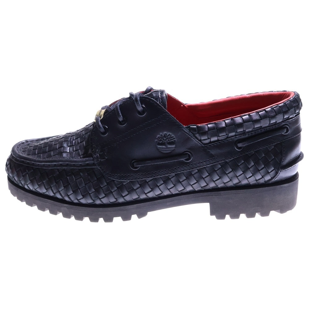 SUPREME(シュプリーム) 16AW ×ティンバーランド 3アイ クラシックラグ イントレチャート レザー ローファー デッキシューズ ローカットスニーカー US11/29cm TB0A5Y4F