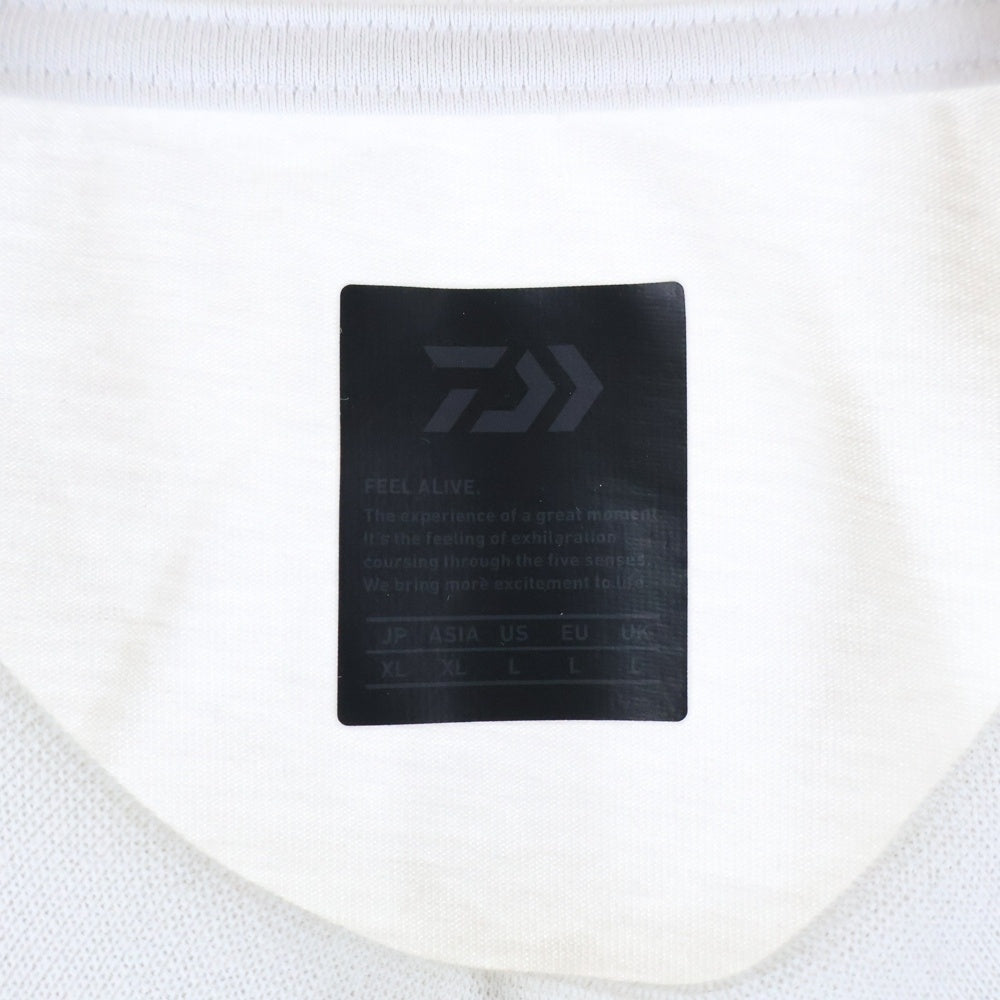 DAIWA PIER39(ダイワ ピアサーティナイン) TECH DRAWSTRING TEE テック ドローストリング 半袖Tシャツ ホワイト BE-37023