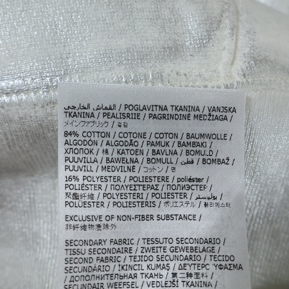 SUPREME(シュプリーム) 24SS ×MM6 Maison Margiela Foil Box Logo Hooded Sweatshirt メゾンマルジェラ ボックスロゴ スウェットプルオーバーパーカー シルバー