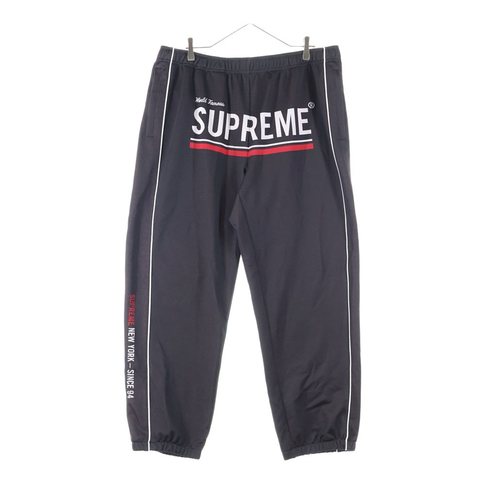 SUPREME(シュプリーム) 22AW World Famous Jacquard Track Pant ワールドフェイマス ロゴ ジャガード トラックパンツ ブラック