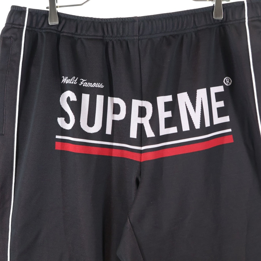 SUPREME(シュプリーム) 22AW World Famous Jacquard Track Pant ワールドフェイマス ロゴ ジャガード トラックパンツ ブラック