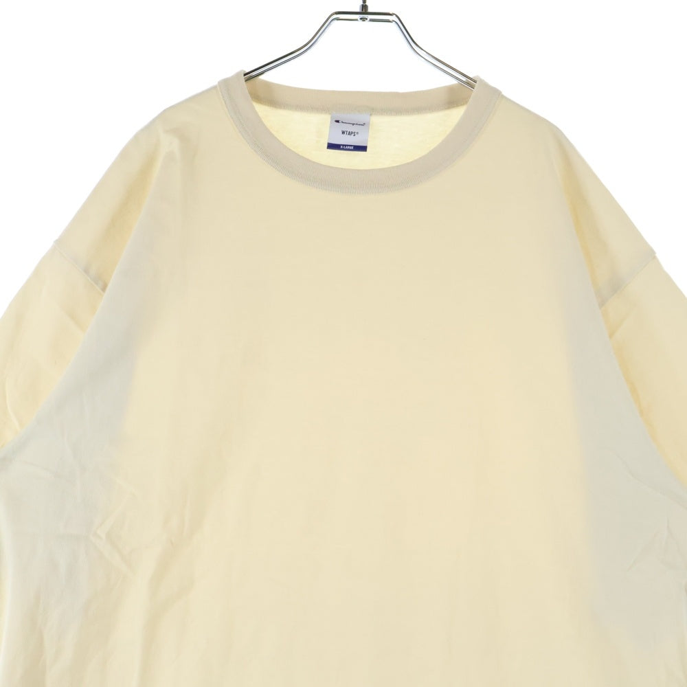 WTAPS(ダブルタップス) ×Champion チャンピオン ロゴワッペン 半袖Tシャツ ベージュ C8-U302