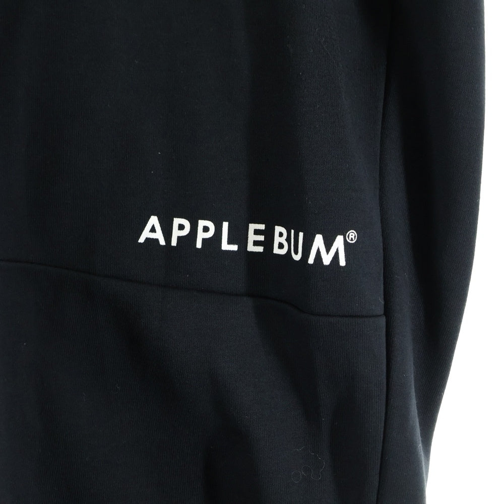 APPLEBUM(アップルバム) ロゴプリント イージー スウェット パンツ ブラック