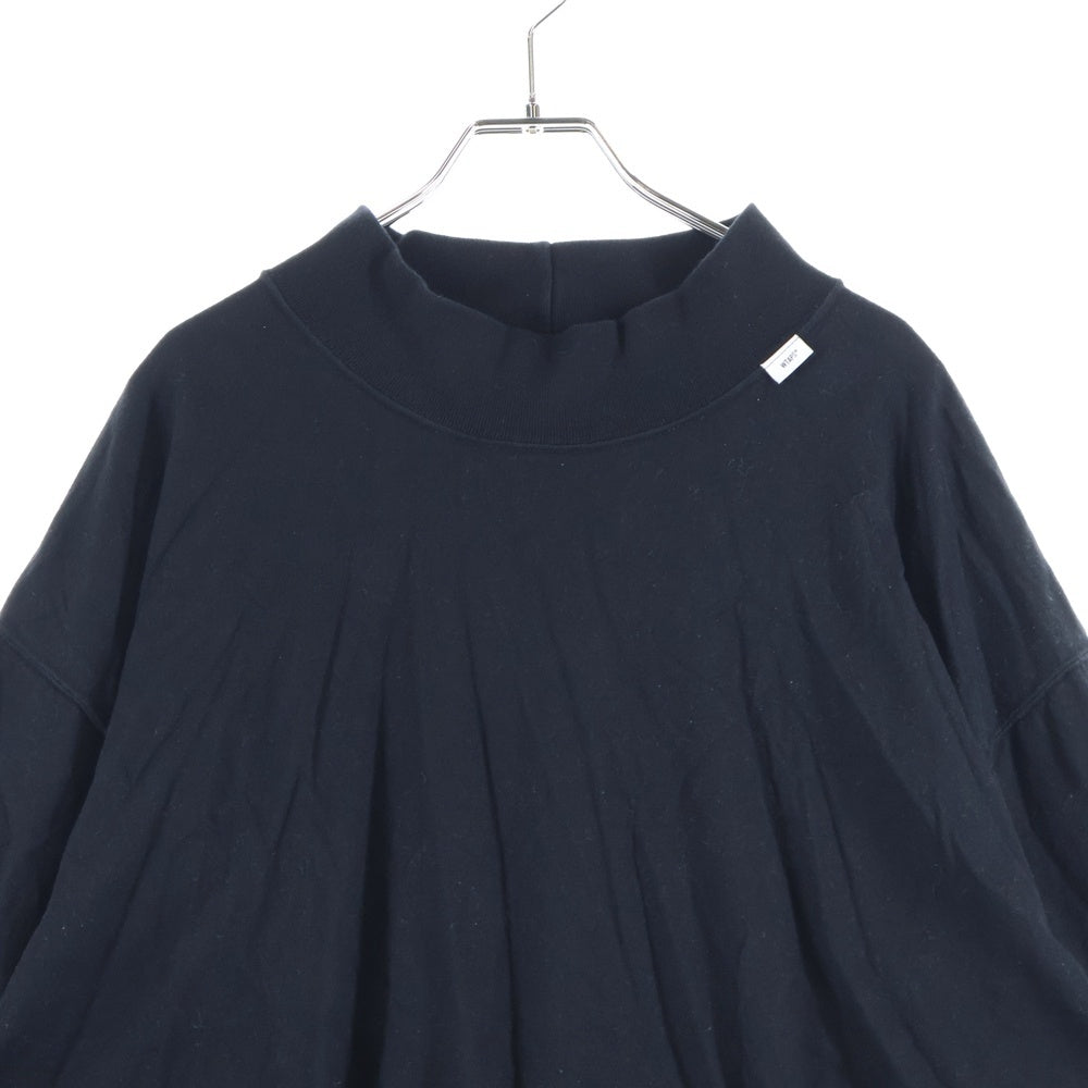 WTAPS(ダブルタップス) 22AW V.I.C TURTLE NECK COTTON コットン タートルネック 長袖Tシャツ カットソー ブラック 222ATDT-CSM09
