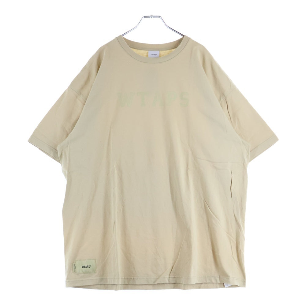 WTAPS(ダブルタップス) SNEAK ロゴプリント クルーネック 半袖Tシャツ カットソー ベージュ