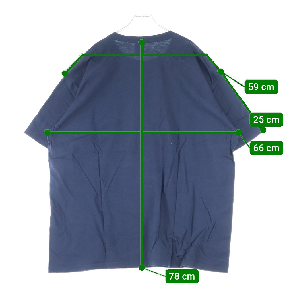 SUPREME(シュプリーム) 21SS ×KAWS Chalk Logo Tee カウズ チョークロゴ 半袖Tシャツ ネイビー