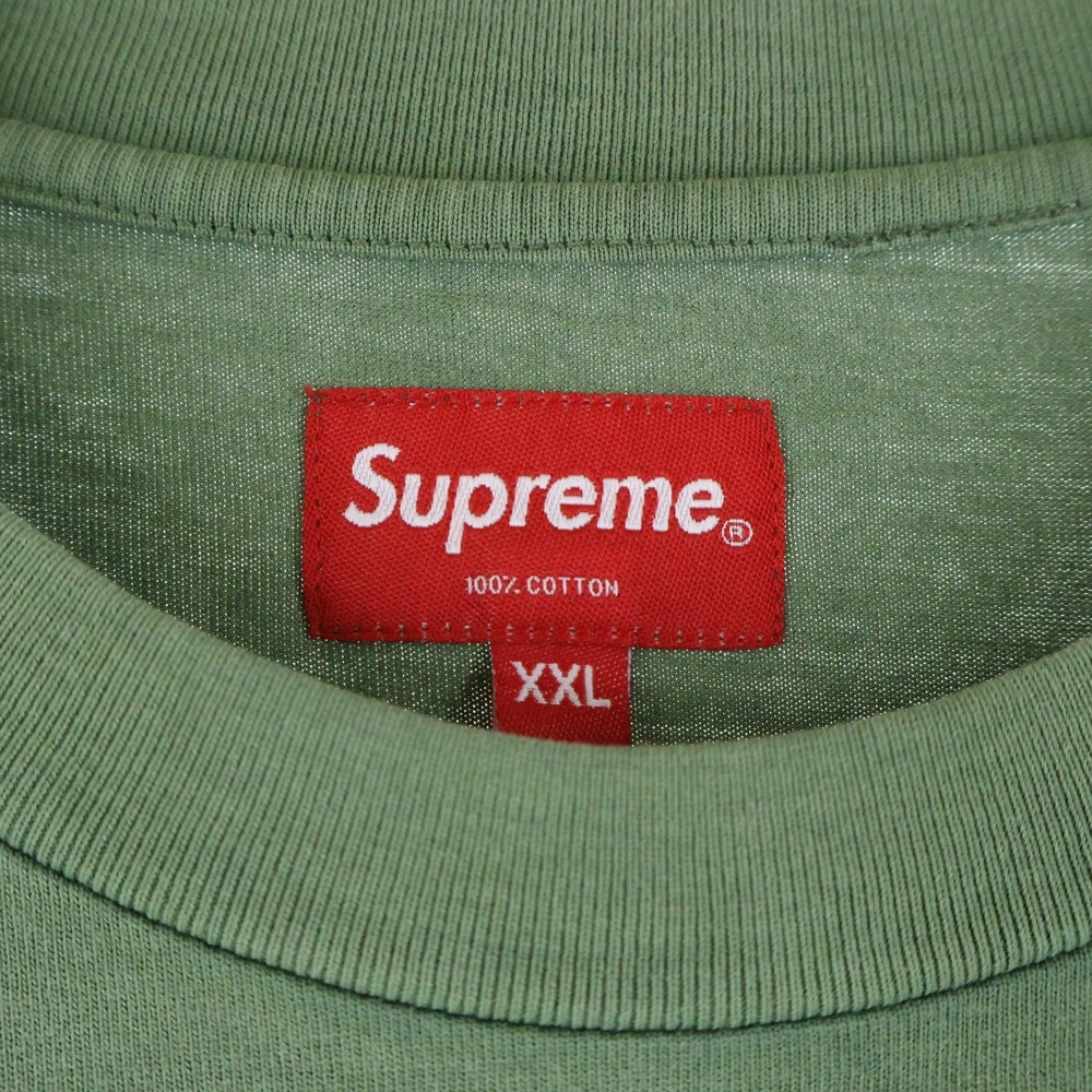 SUPREME(シュプリーム) 22SS Acid Wash S/S Top Tee アシッド ウォッシュ 半袖Tシャツ カーキ