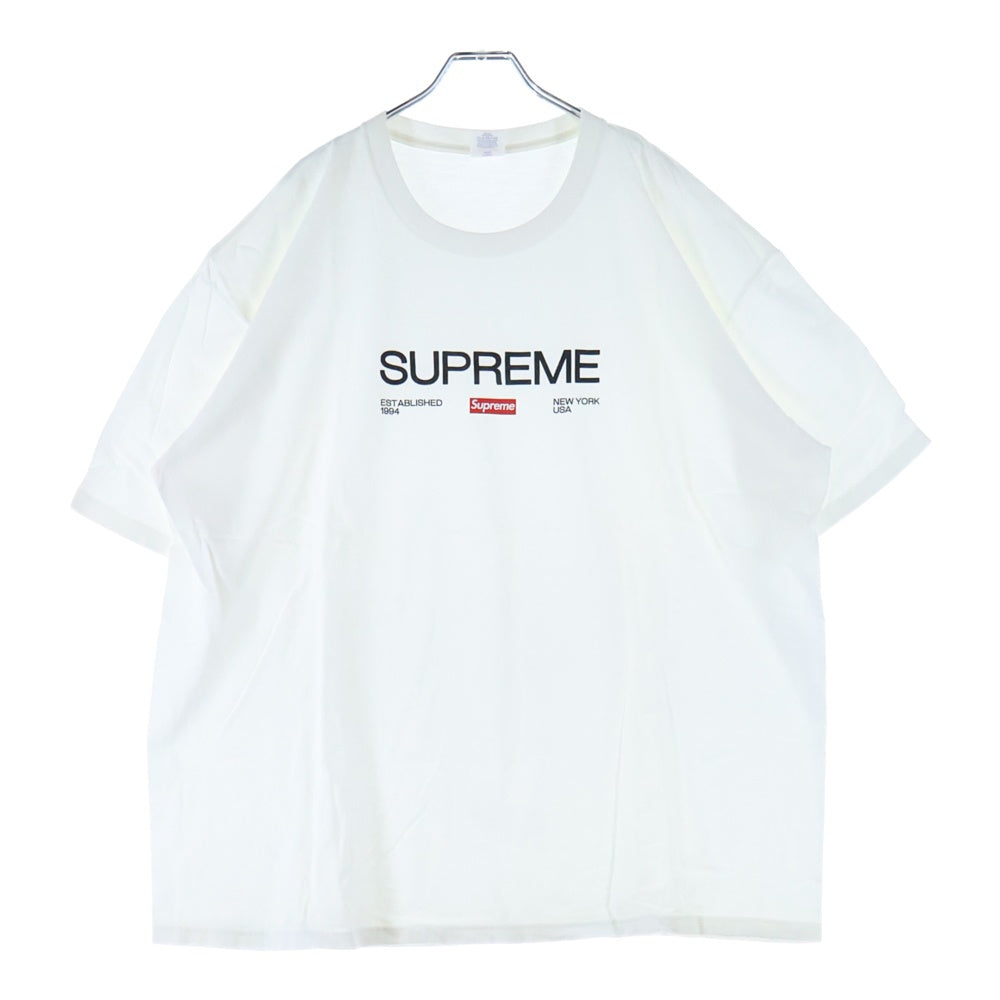 SUPREME(シュプリーム) 21AW Est.1994 Tee イスタブリッシュド 1994 半袖Tシャツ ホワイト