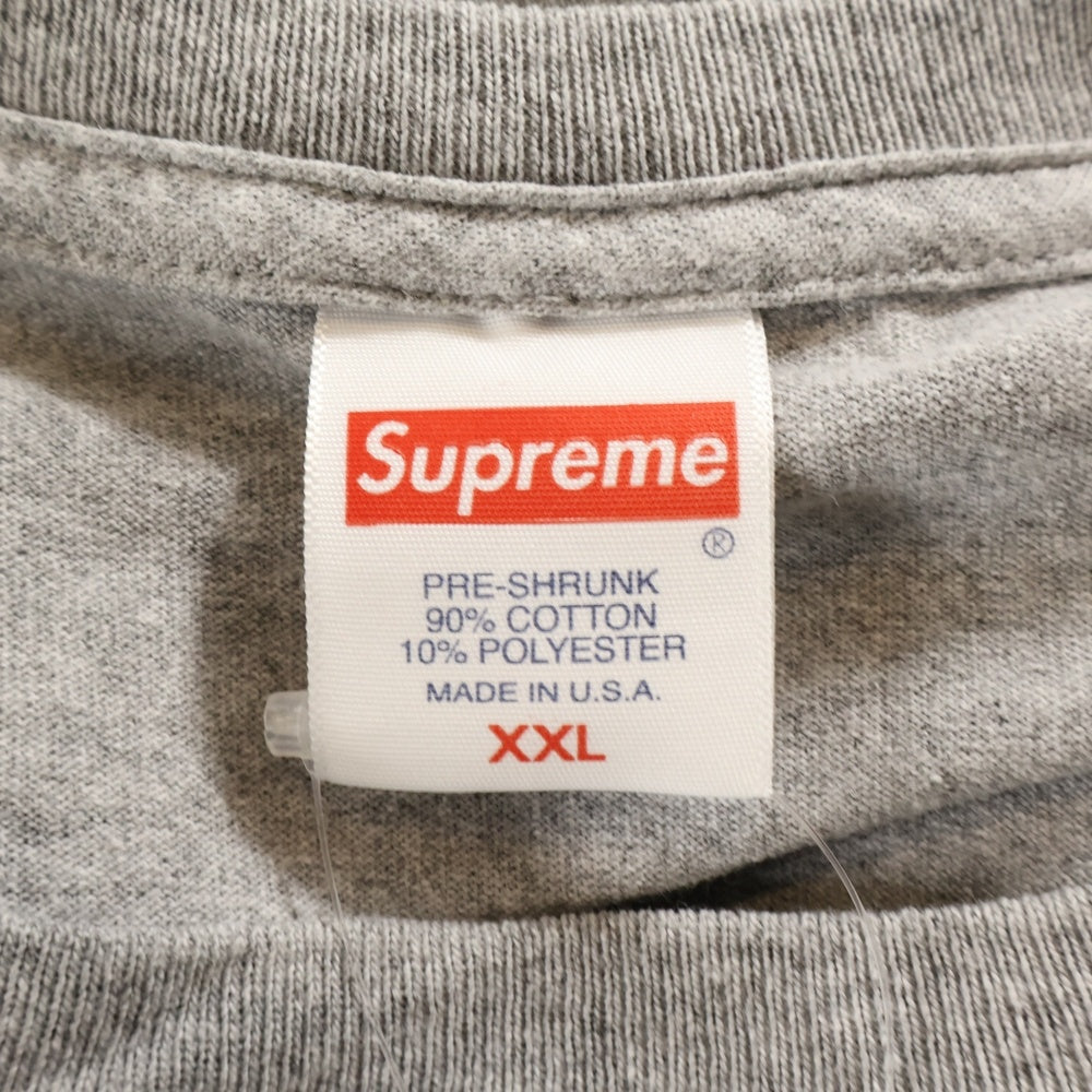 SUPREME(シュプリーム) 22SS Ralph Steadman Box Logo Tee ラルフステッドマン ボックスロゴプリント 半袖Tシャツ カットソー グレー