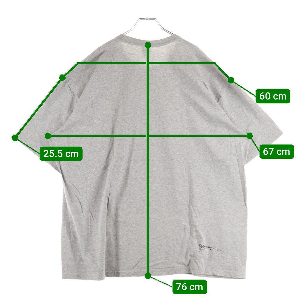 SUPREME(シュプリーム) 22SS Ralph Steadman Box Logo Tee ラルフステッドマン ボックスロゴプリント 半袖Tシャツ カットソー グレー