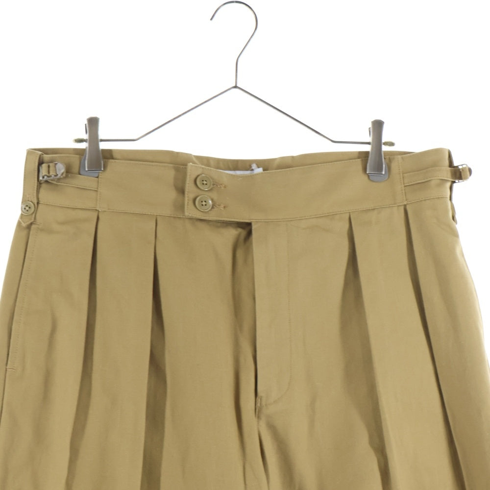 WTAPS(ダブルタップス) 24SS LEZ GLUCA TROUSERS COTTON CNVS キャンバス 2タック グルカトラウザーズ パンツ ブラウン 241TQDT-PTM06