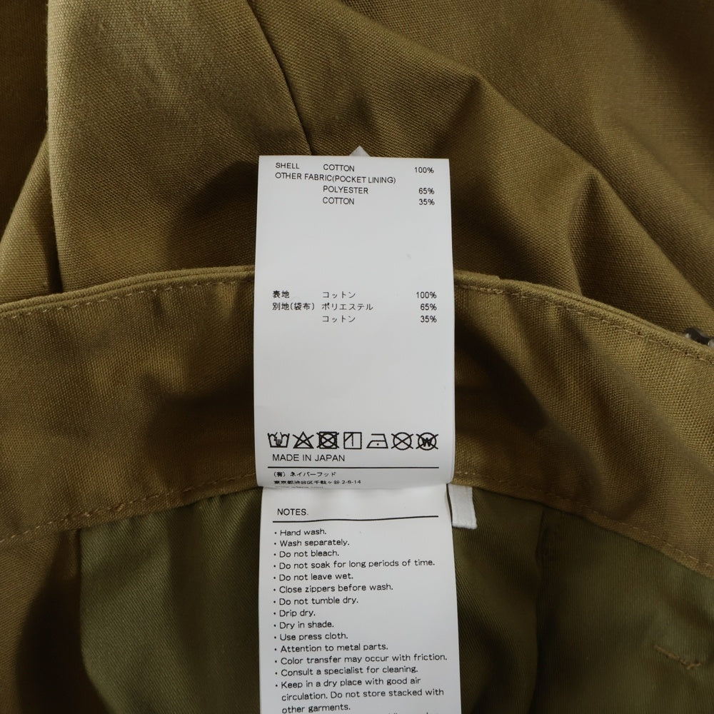 WTAPS(ダブルタップス) 24SS LEZ GLUCA TROUSERS COTTON CNVS キャンバス 2タック グルカトラウザーズ パンツ ブラウン 241TQDT-PTM06