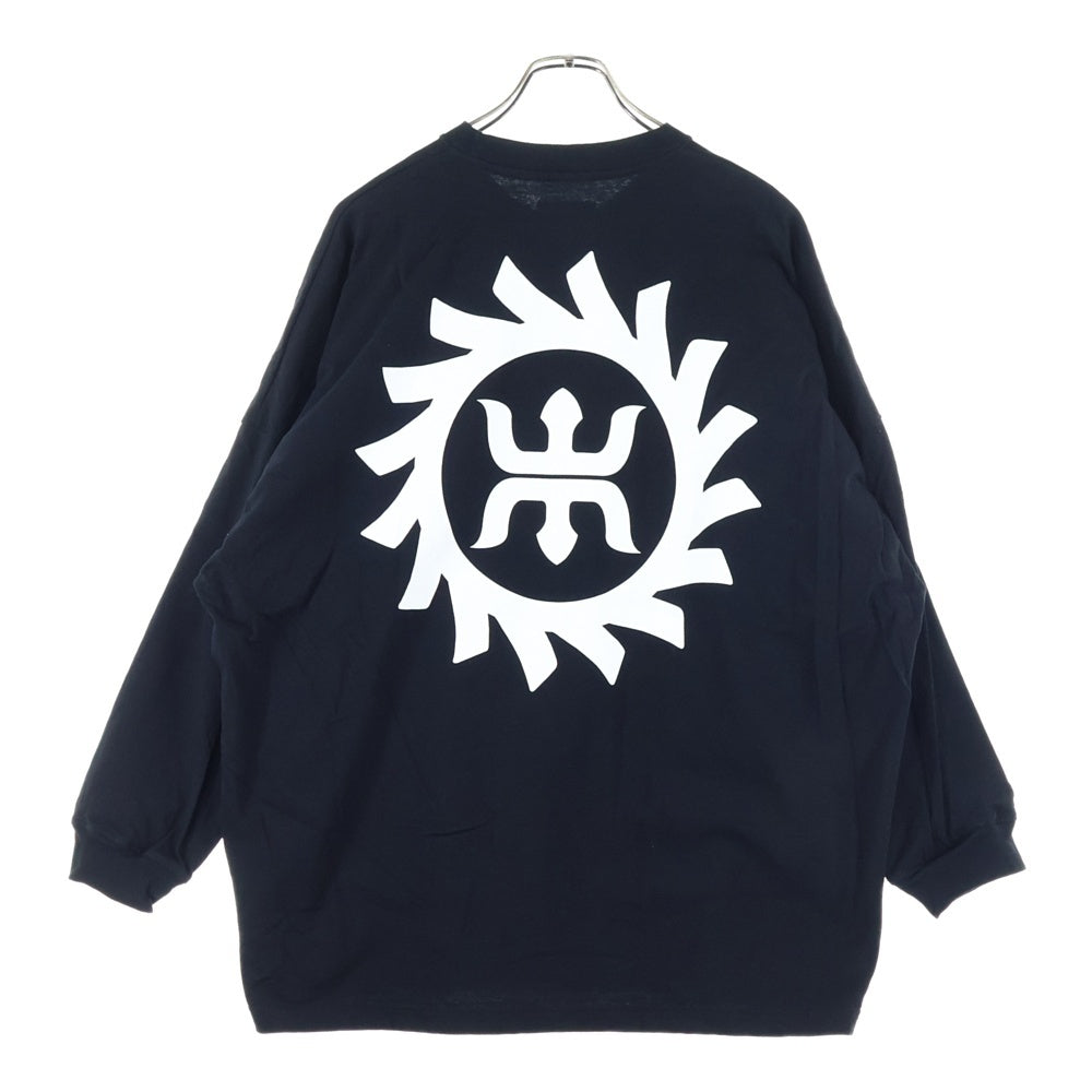 WTAPS(ダブルタップス) 24SS OBJ 04/LS/COTTON.MON ロゴ 長袖Tシャツ ロンT ブラック 241ATDT-CSM19