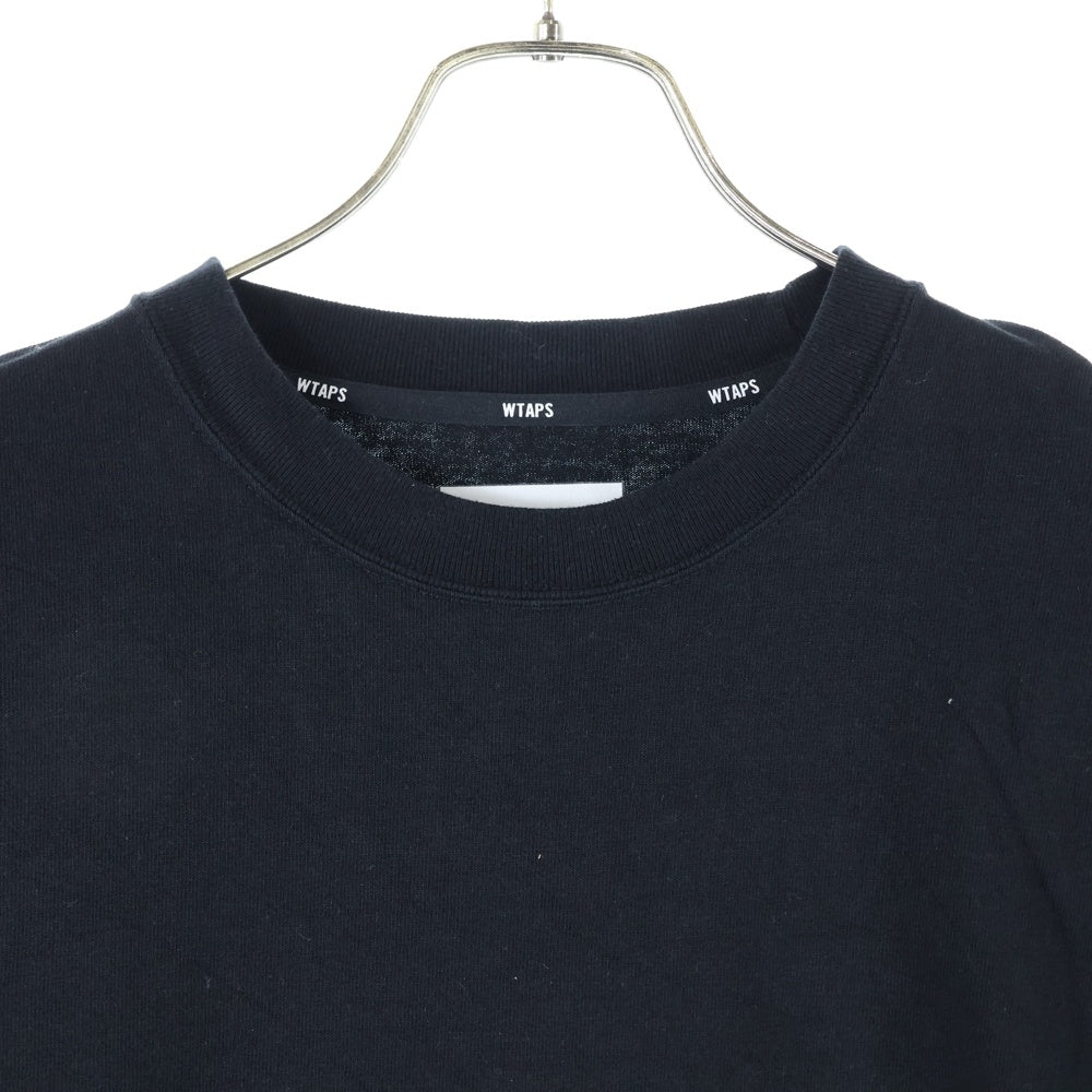 WTAPS(ダブルタップス) 24SS OBJ 04/LS/COTTON.MON ロゴ 長袖Tシャツ ロンT ブラック 241ATDT-CSM19