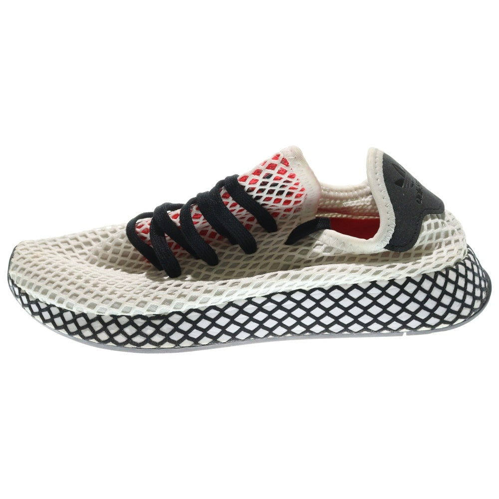 adidas(アディダス) DEERUPT RUNNER ディーラプト ランナー メッシュ ローカットスニーカー ホワイト US8/26cm DB2686