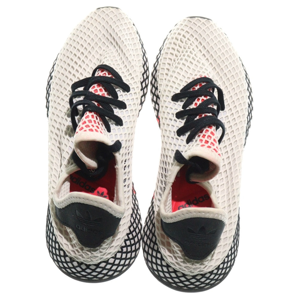 adidas(アディダス) DEERUPT RUNNER ディーラプト ランナー メッシュ ローカットスニーカー ホワイト US8/26cm DB2686