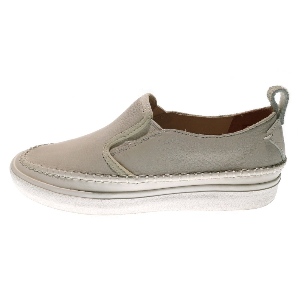 Clarks(クラークス) KESSELL SLIP ON ケセル レザー スリッポン ローカットスニーカー ホワイト US9/27cm 093J