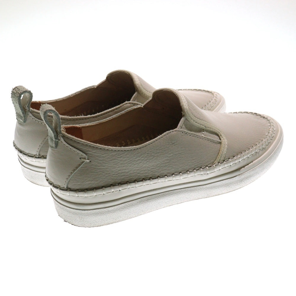 Clarks(クラークス) KESSELL SLIP ON ケセル レザー スリッポン ローカットスニーカー ホワイト US9/27cm 093J