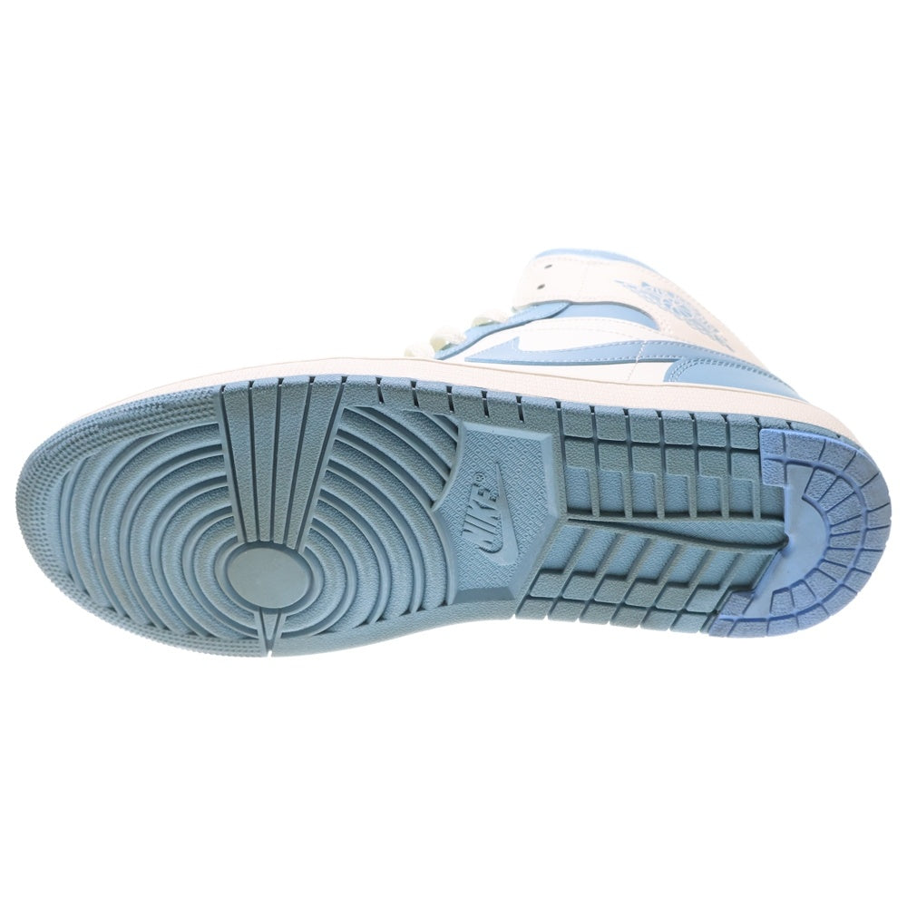 NIKE(ナイキ) WMNS AIR JORDAN 1 MID UNIVERSITY BLUE ウィメンズ エアジョーダン1 ユニバーシティブルー ミッドカットスニーカー ホワイト/ブルー US11.5/28.5cm BQ6472-141