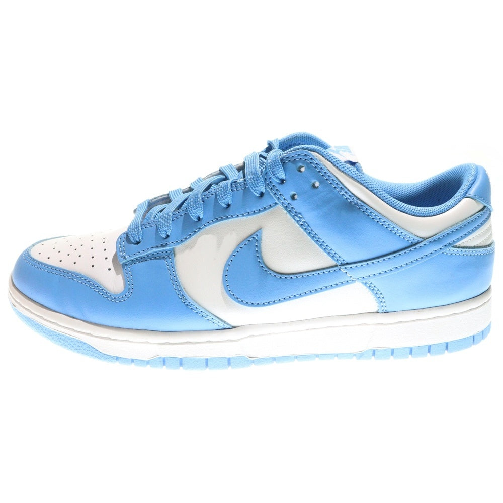 NIKE(ナイキ) DUNK LOW RETRO UNC UNIVERSITY BLUE ダンク レトロ ノースカロライナ ローカットスニーカー ホワイト/ブルー US10.5/28.5cm DD1391-102