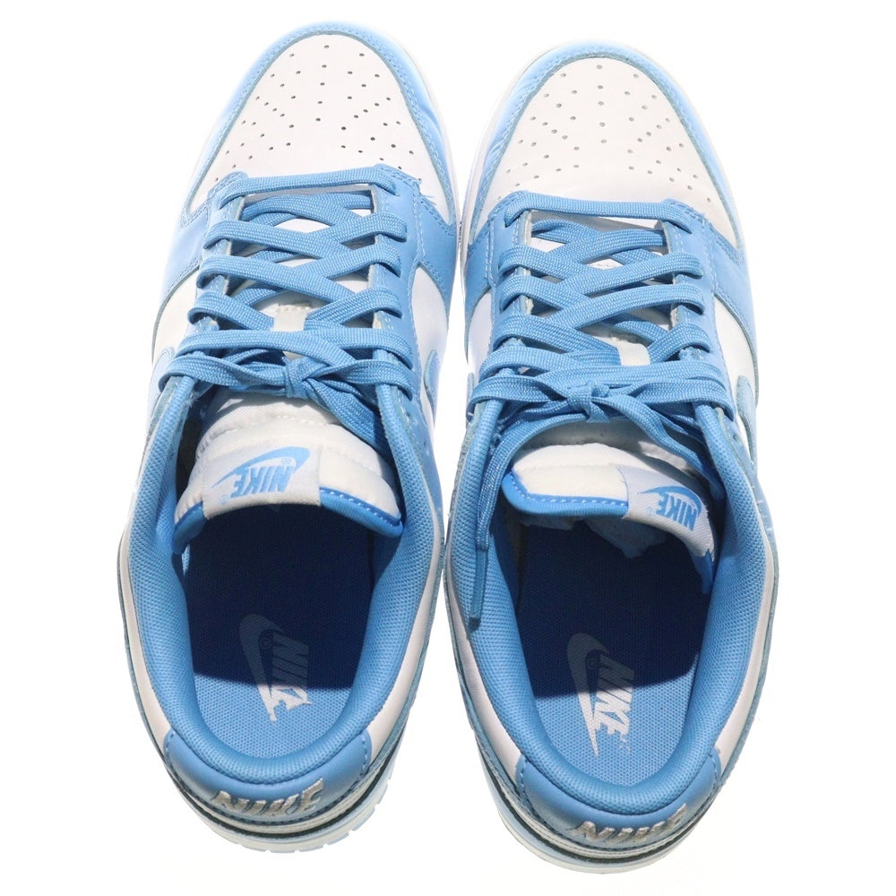 NIKE(ナイキ) DUNK LOW RETRO UNC UNIVERSITY BLUE ダンク レトロ ノースカロライナ ローカットスニーカー ホワイト/ブルー US10.5/28.5cm DD1391-102