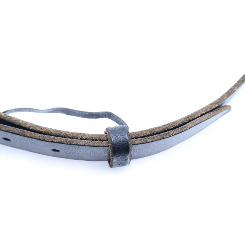 GUCCI(グッチ) GGマーモント ロゴバックル レザーベルト ブラック/シルバー 414516