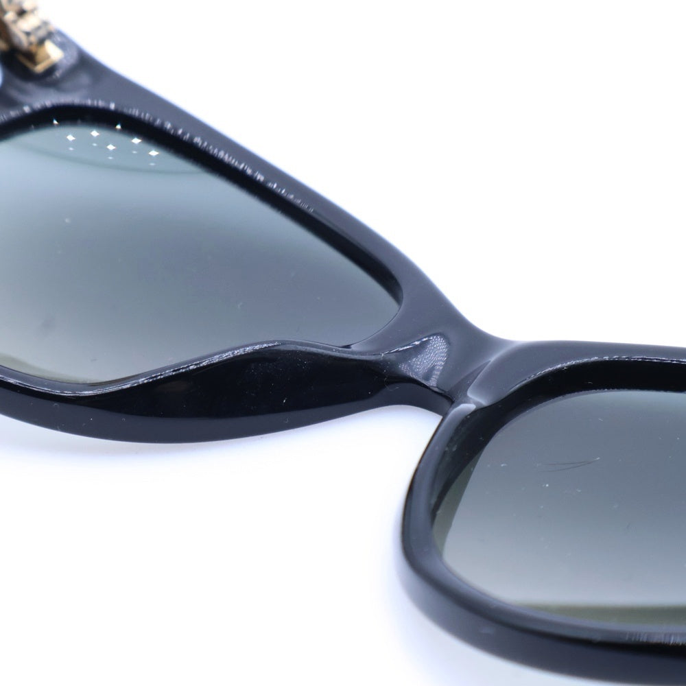 GUCCI(グッチ) サイドロゴ ウェリントンサングラス メガネ ブラック/ゴールド GG3784