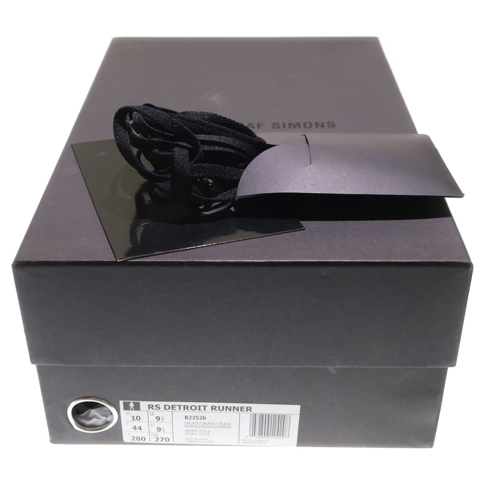 adidas(アディダス) ×RAF SIMONS RS DETROIT RUNNER デトロイトランナー ローカットスニーカー ブラック US10/28cm B22526