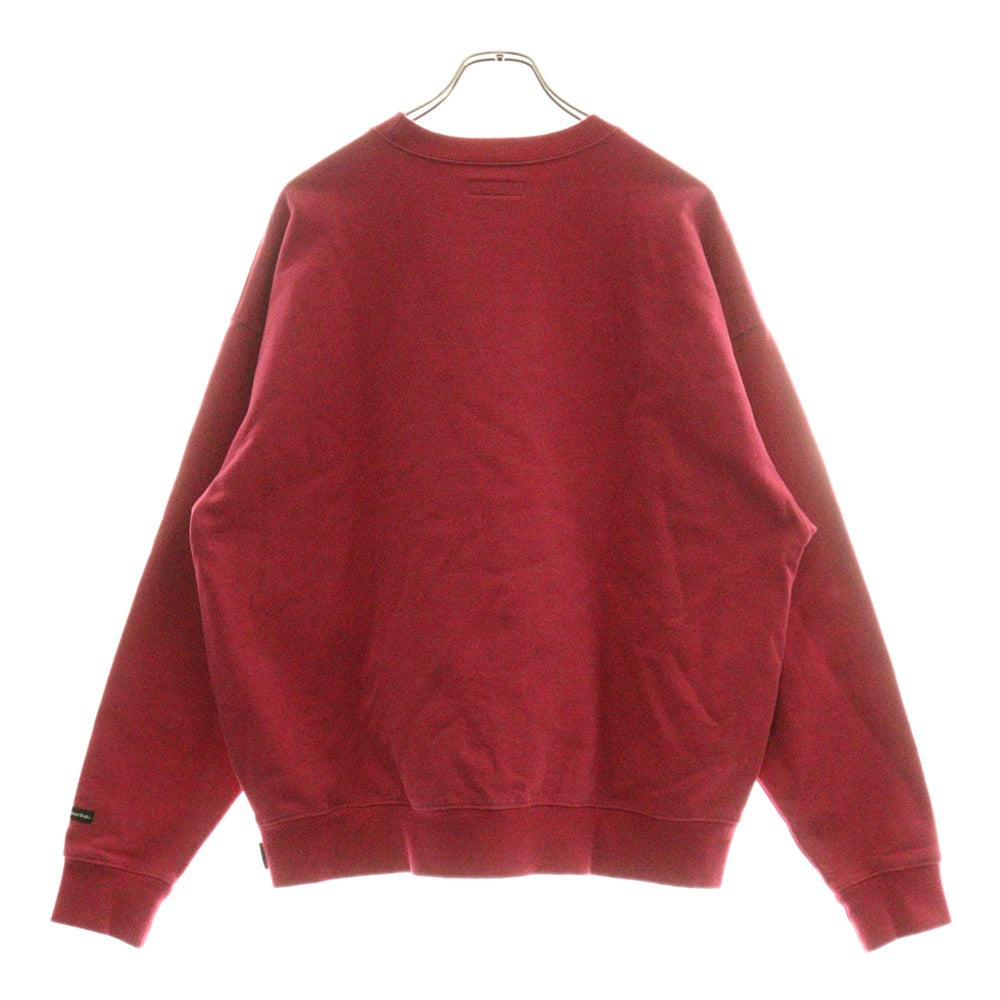 THISISNEVERTHAT(ディスイズネバーザット) フロントロゴエンブロイダリー クルーネック スウェットトレーナー ピンク