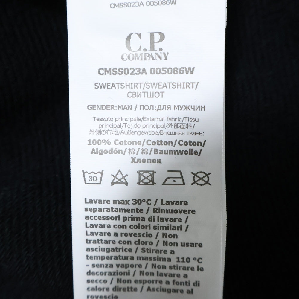 C.P. Company(シーピーカンパニー) サイドロゴポケット プルオーバーパーカー スウェットフーディ ブラック CMSS023A 005086W