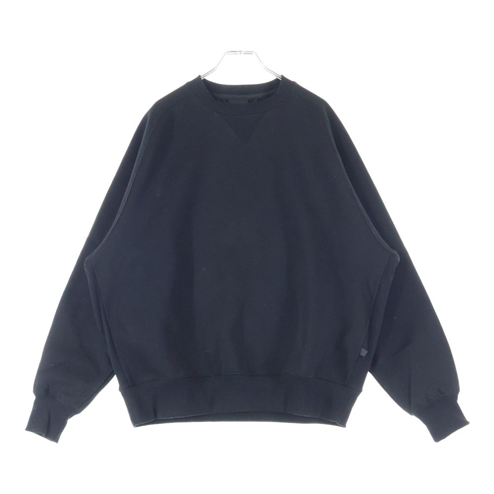 DAIWA PIER39(ダイワ ピアサーティナイン) 24AW TECH SWEAT CREW FREEDOM SLEEVE テック スウェット クルーネック フリーダムスリーブ トレーナー ブラック BE-51024W
