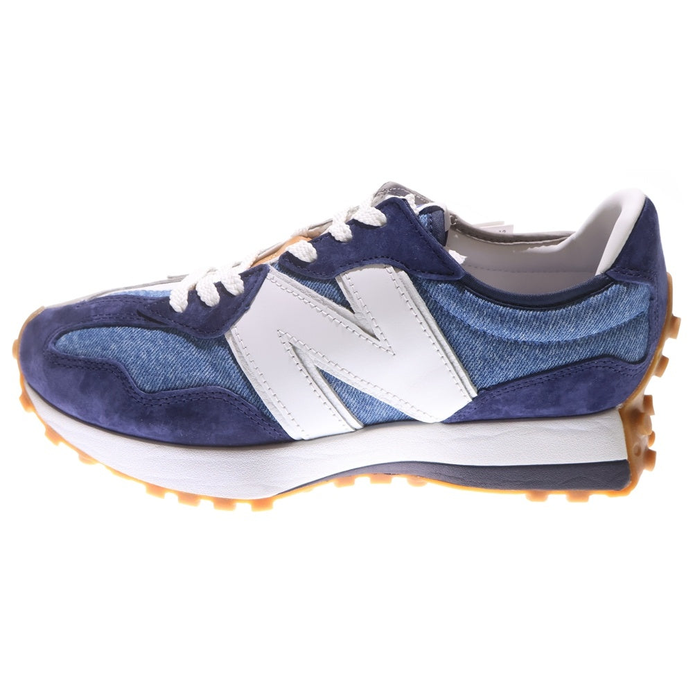 New Balance(ニューバランス) ×LEVI'S M327LVA デニム切替 ローカットスニーカー ブルー/ホワイト US8/26cm