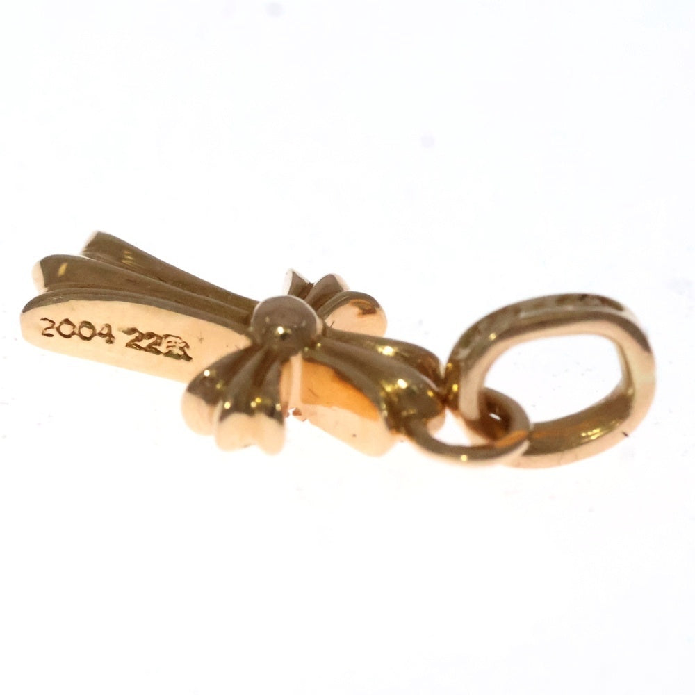 CHROME HEARTS(クロムハーツ) 22K CRS BBYFAT P/DIA ベイビーファットクロス アフター PAVEダイヤ ペンダントトップ ゴールド BCA035