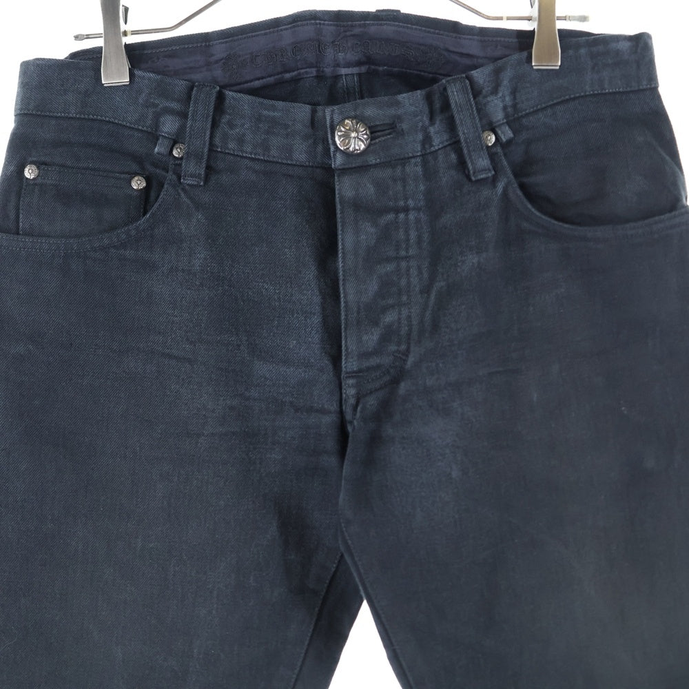 CHROME HEARTS(クロムハーツ) 5POCKET DENIM PANTS 5ポケット クロスボールボタン デニム パンツ ブラック