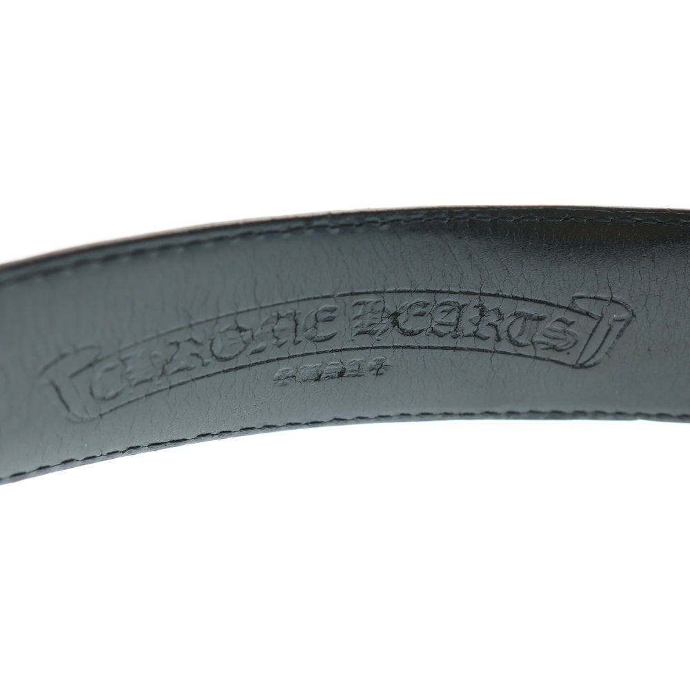 CHROME HEARTS(クロムハーツ) OVAL CROSS STRAP1.5クラシックオーバルクロスバックル レザーベルト シルバー