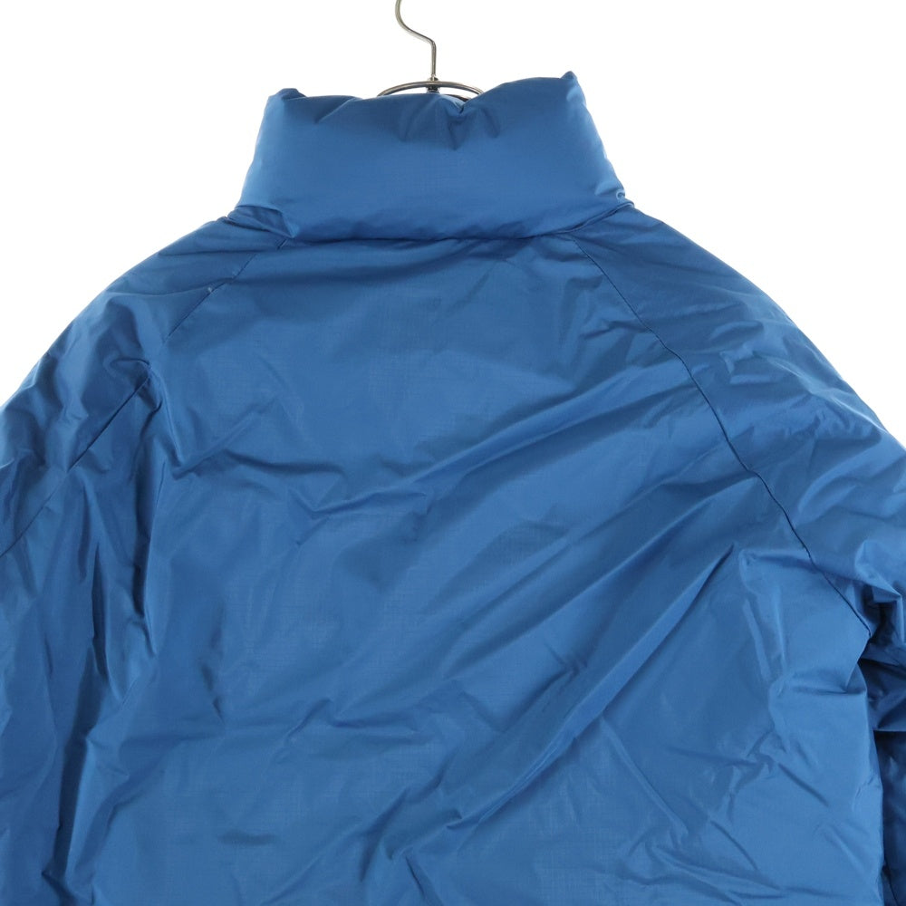 NANGA(ナンガ) AURORA STAND DOWN JACKET フロントロゴプリント オーロラ スタンド ダウンジャケット ブルー