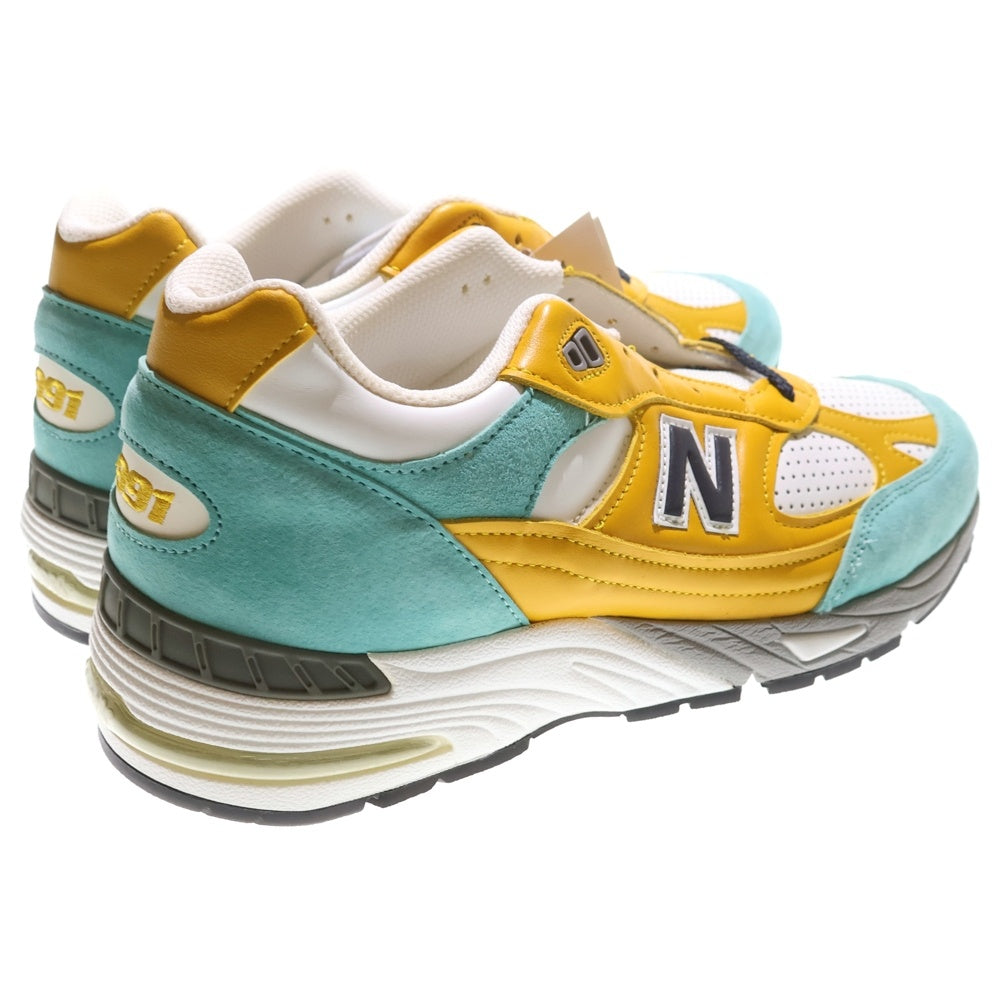 New Balance(ニューバランス) ×SNS M991SNS レザー ローカットスニーカー イエロー/ブルー US9.5/27.5cm