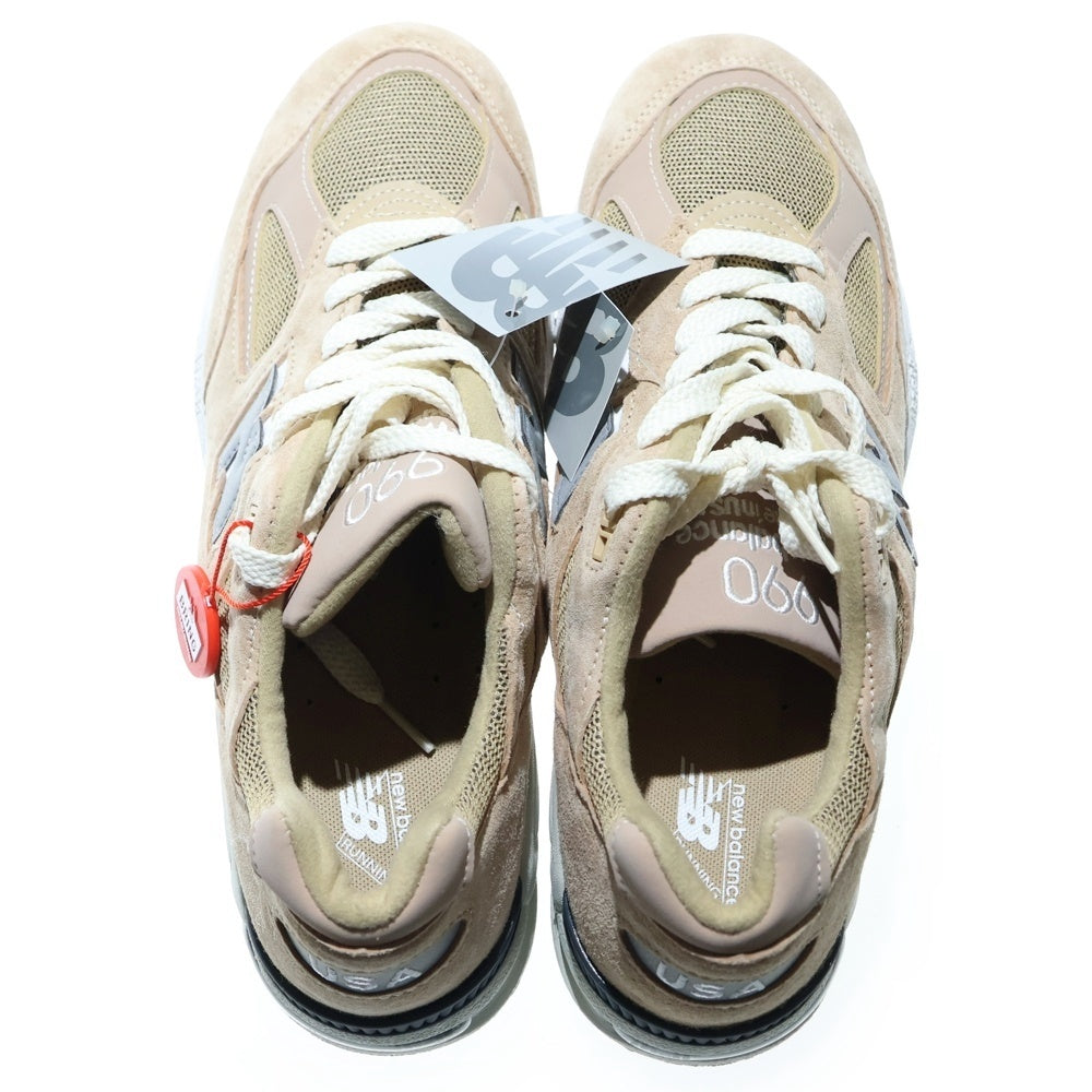New Balance(ニューバランス) ×KITH M990KS2 スエードメッシュ ローカットスニーカー ベージュ US9.5/27.5cm
