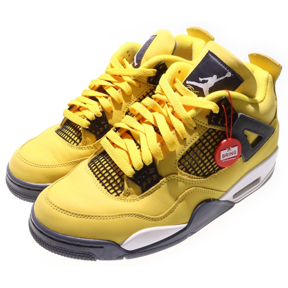 NIKE(ナイキ) AIR JORDAN 4 RETRO LIGHTNING エアジョーダン4 レトロ ライトニング ハイカットスニーカー イエロー US10/28cm CT8527-700