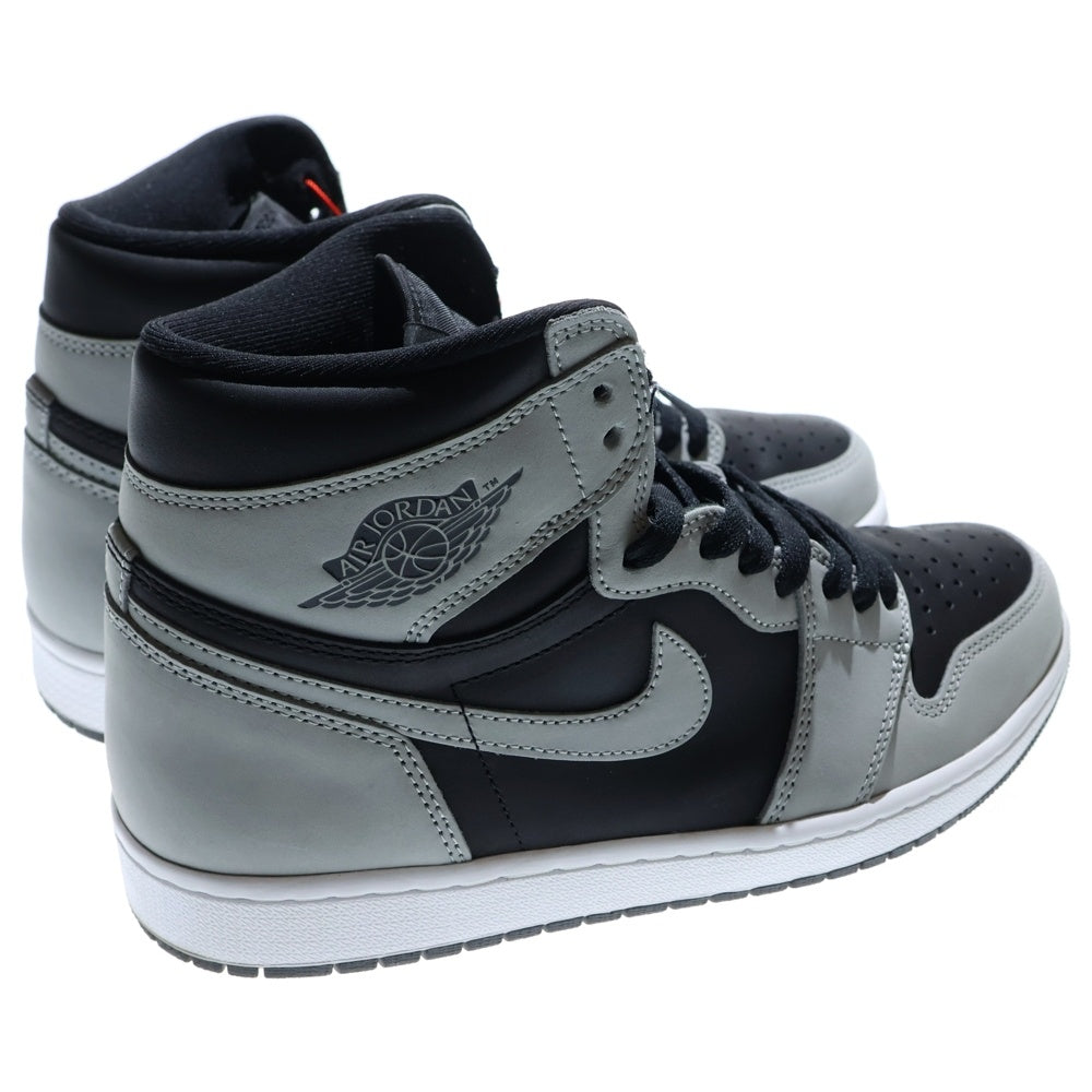 NIKE(ナイキ) AIR JORDAN 1 HIGH OG SHADOW 2.0 エアジョーダン1 シャドー2.0 ハイカットスニーカー ブラック/グレー US10/28cm 555088-035