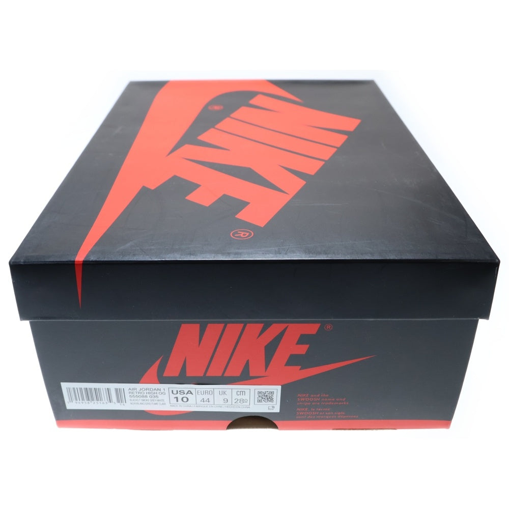 NIKE(ナイキ) AIR JORDAN 1 HIGH OG SHADOW 2.0 エアジョーダン1 シャドー2.0 ハイカットスニーカー ブラック/グレー US10/28cm 555088-035