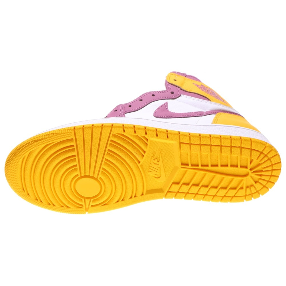 NIKE(ナイキ) AIR JORDAN 1 RETRO HIGH OG BROTHERHOOD エアジョーダン1 ブラザーフッド ハイカットスニーカー イエロー/パープル US10/28cm 555088-706