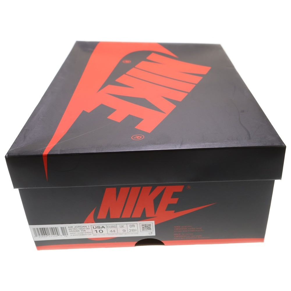 NIKE(ナイキ) AIR JORDAN 1 RETRO HIGH OG BROTHERHOOD エアジョーダン1 ブラザーフッド ハイカットスニーカー イエロー/パープル US10/28cm 555088-706