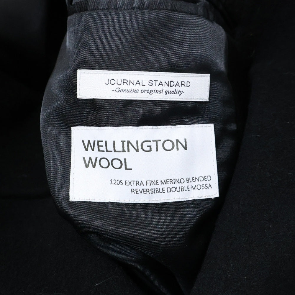 JOURNAL STANDARD(ジャーナルスタンダード) 2B ウェリントンウール チェスターコート ブラック 21-020-600-2120-3-0