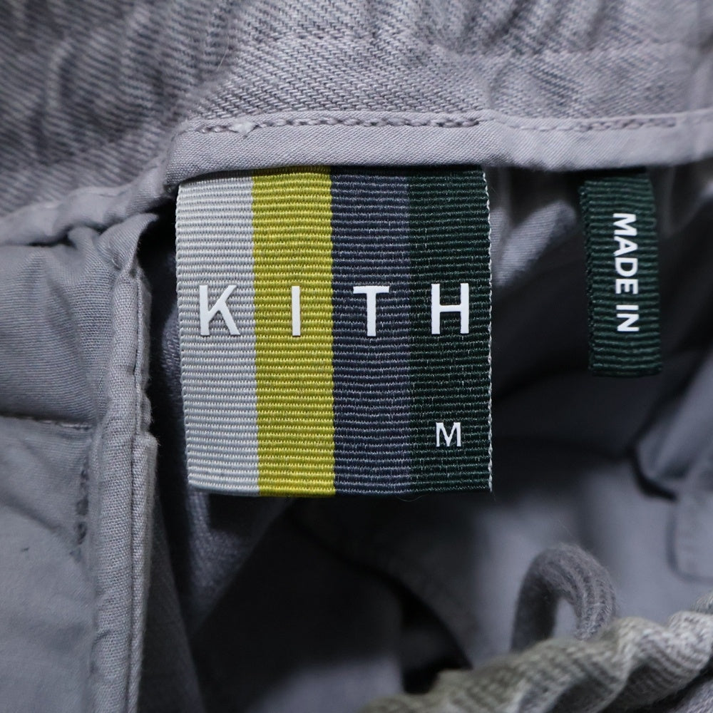KITH(キス) ELDRIDGE PANT サイドロゴプレート エルドライド カーゴパンツ グレー