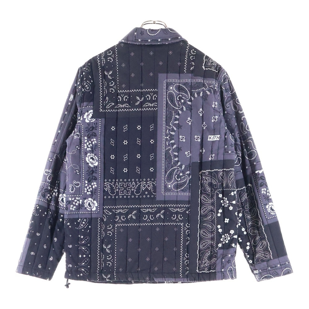 KITH(キス) 21SS CARMINE COACHES JACKET STADIUM カーマイン ペイズリー コーチジャケット パープル