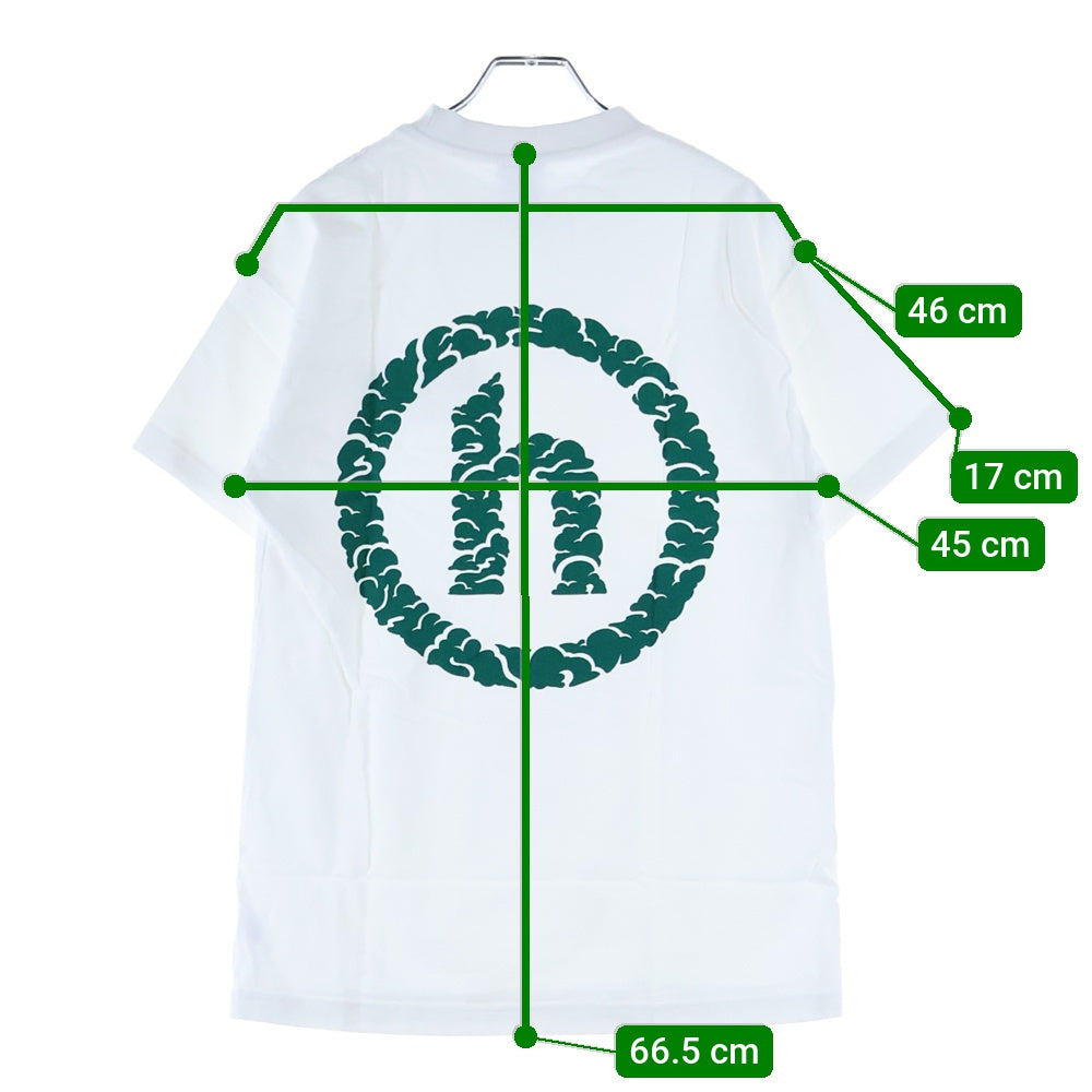 HIDDEN NY(ヒドゥン ニューヨーク) ロゴプリント クルーネック半袖Tシャツ カットソー ホワイト