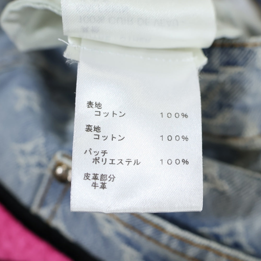 LOUIS VUITTON(ルイヴィトン) 22SS シグネチャーデザインパッチ モノグラム ワイド バギーデニムパンツ インディゴ RM221 UZD HMD75W